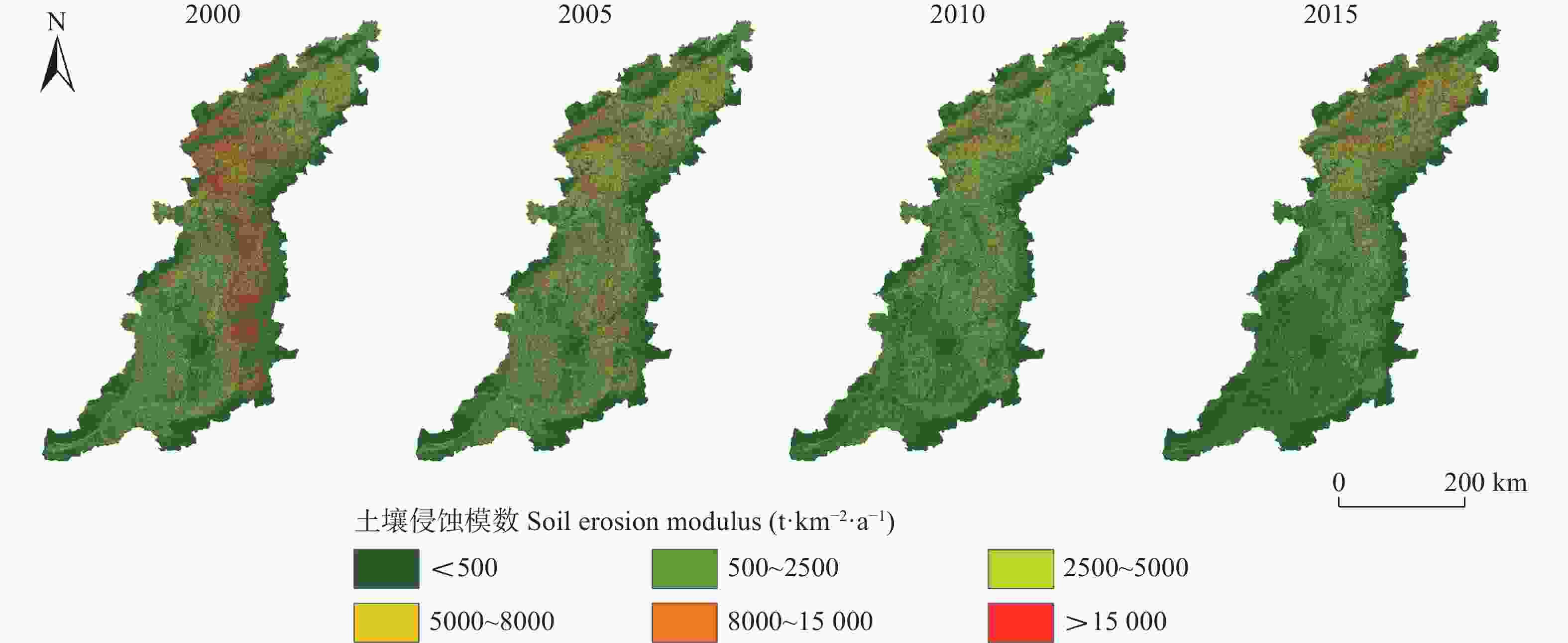 基于RUSLE模型的太行山区土壤侵蚀时空分异特征及影响因子研究